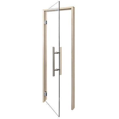 PROSAUNAS Prehung Clear Glass Sauna Door 24 x 81 in Aspen