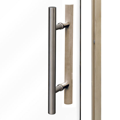 PROSAUNAS Prehung Clear Glass Sauna Door 24 x 81 in Aspen