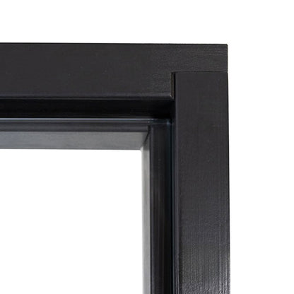 PROSAUNAS Prehung Clear Glass Sauna Door 24 x 81 in Black Alder