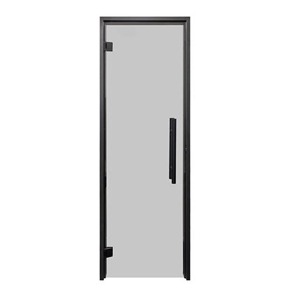 PROSAUNAS Prehung Tinted Glass Sauna Door 24 x 81 in Black Alder