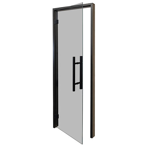 PROSAUNAS Prehung Tinted Glass Sauna Door 24 x 81 in Black Alder