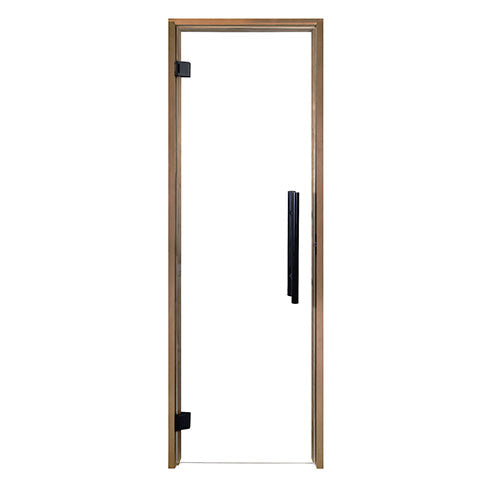 PROSAUNAS Prehung Clear Glass Sauna Door 24 x 81 in Thermo-Aspen