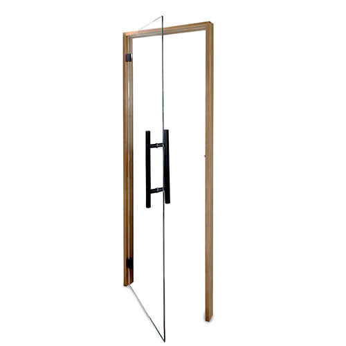 PROSAUNAS Prehung Clear Glass Sauna Door 24 x 81 in Thermo-Aspen