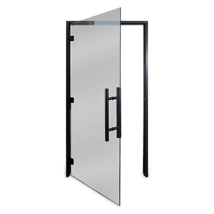 PROSAUNAS Prehung ADA Tinted Glass Sauna Door 36 x 81 in Black Alder