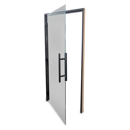PROSAUNAS Prehung ADA Tinted Glass Sauna Door 36 x 81 in Black Alder