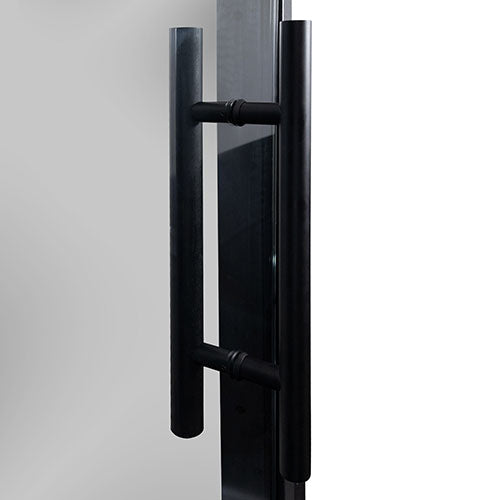 PROSAUNAS Prehung ADA Tinted Glass Sauna Door 36 x 81 in Black Alder