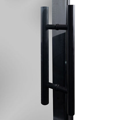 PROSAUNAS Prehung ADA Tinted Glass Sauna Door 36 x 81 in Black Alder