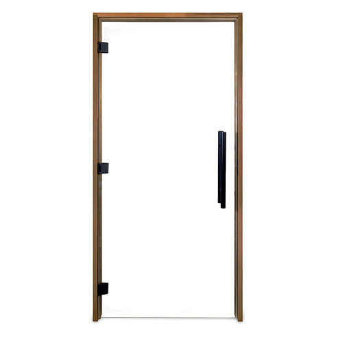 PROSAUNAS Prehung ADA Clear Glass Sauna Door 36 x 81 in Thermo-Aspen