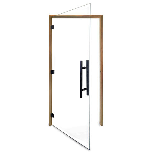 PROSAUNAS Prehung ADA Clear Glass Sauna Door 36 x 81 in Thermo-Aspen