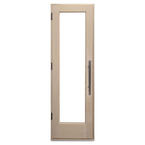 PROSAUNAS Douglas Fir Sauna Door with Insulated Glass 25.5 x 81.5 in Hemlock Jamb