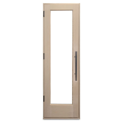 PROSAUNAS Douglas Fir Sauna Door with Insulated Glass 25.5 x 81.5 in Hemlock Jamb