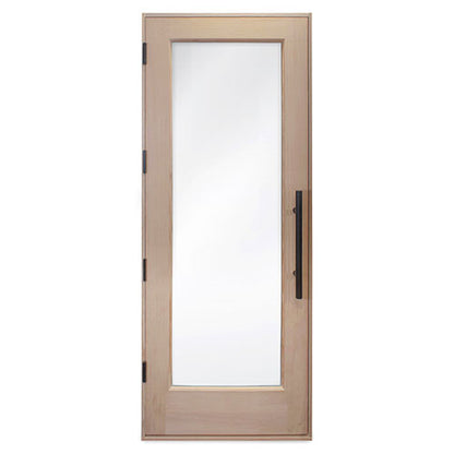 PROSAUNAS Douglas Fir Sauna Door with Insulated Glass 31.5 x 81.5 in Hemlock Jamb