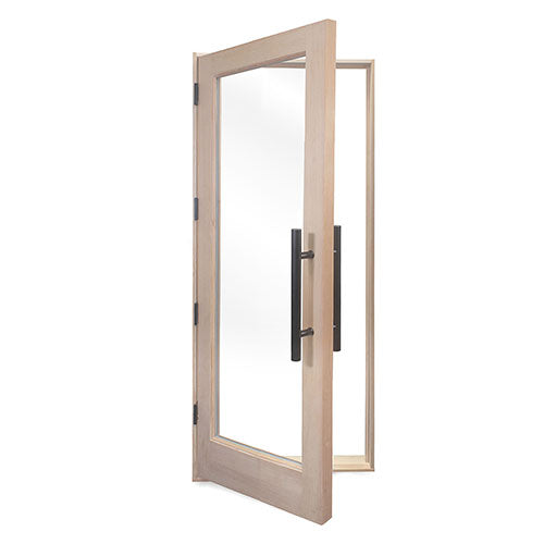 PROSAUNAS Douglas Fir Sauna Door with Insulated Glass 31.5 x 81.5 in Hemlock Jamb