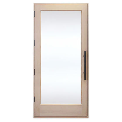 PROSAUNAS Douglas Fir ADA Sauna Door with Insulated Glass 37.5 x 81.5 in Hemlock Jamb