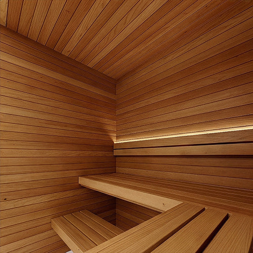 PROSAUNAS Thermo-Aspen Wall Material 27 x 64 mm Tongue & Groove Large-Gap