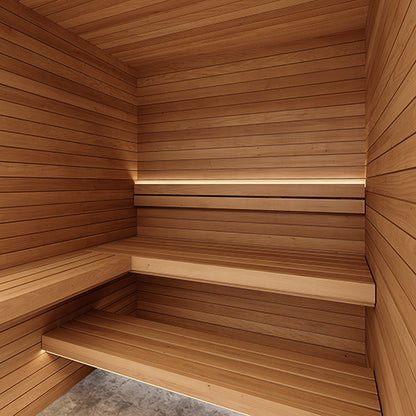 PROSAUNAS Thermo-Aspen Outside Corner Trim 28 x 28 mm VA