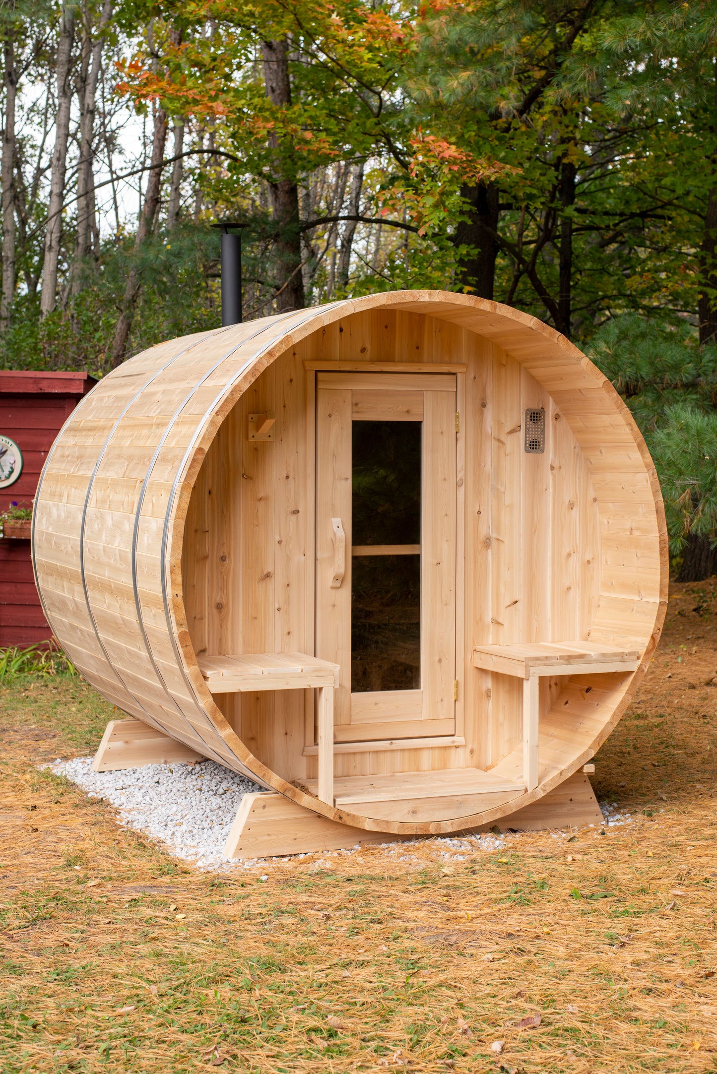Dundalk Leisurecraft Canadian Timber Outdoor Sauna Serenity Model