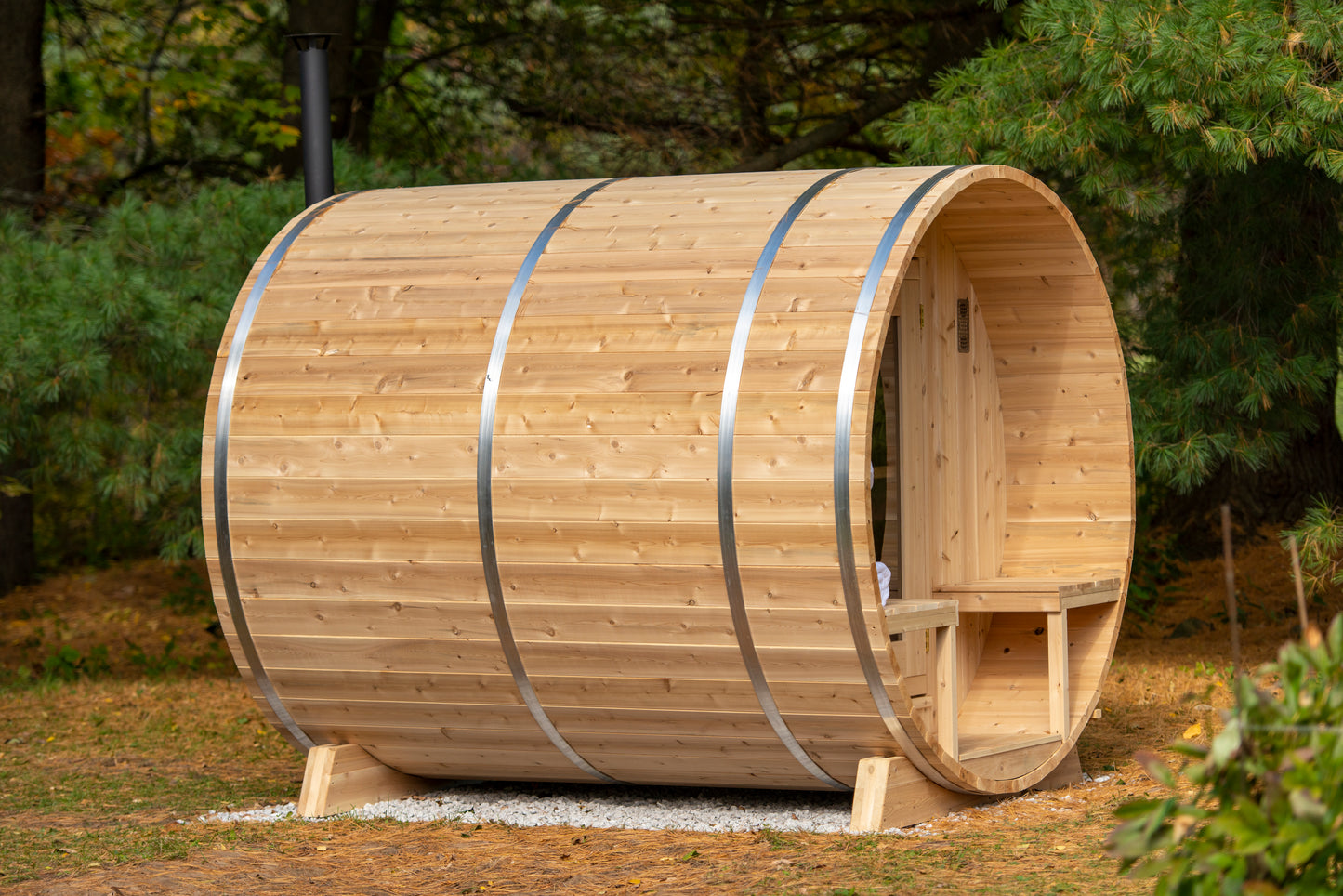 Dundalk Leisurecraft Canadian Timber Outdoor Sauna Serenity Model