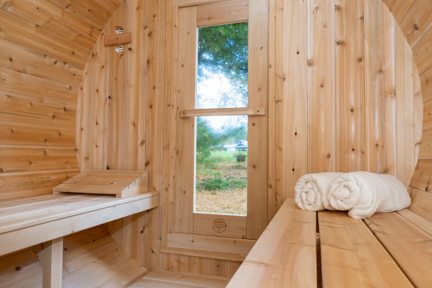 Dundalk Leisurecraft Canadian Timber Outdoor Sauna Serenity Model