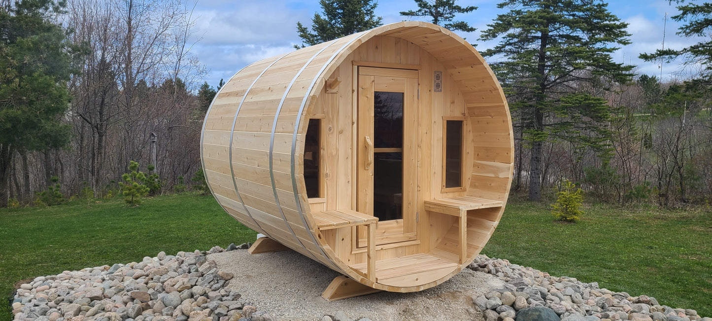 Dundalk Leisurecraft Canadian Timber Outdoor Sauna Tranquility Model