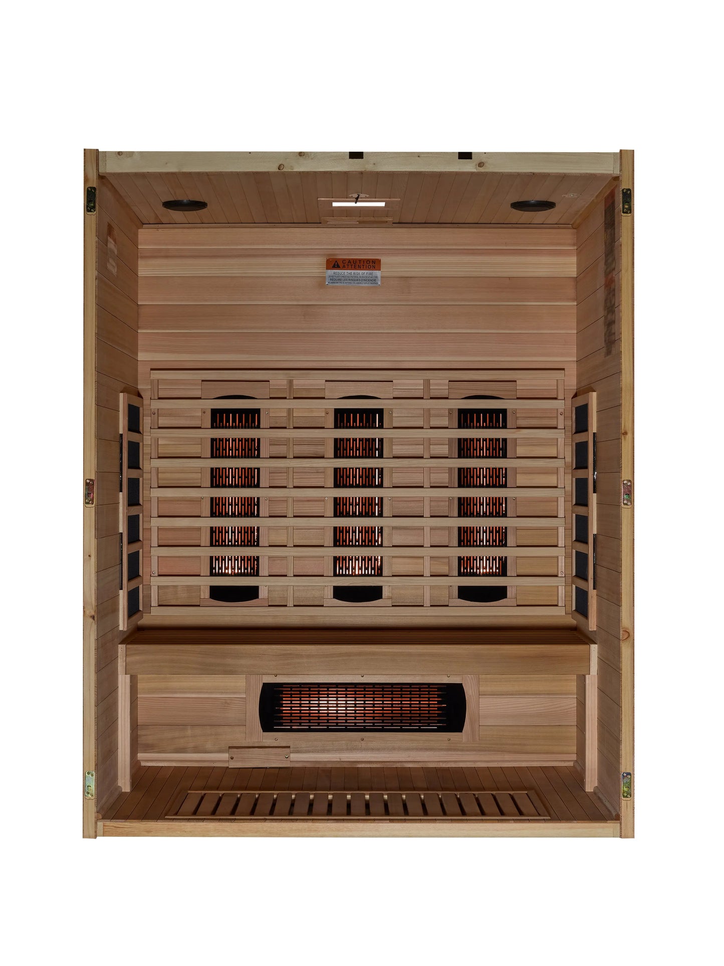 Maxxus "S-Line" Yoga 3-Person Full Spectrum Near Zero FAR Infrared Sauna (MX-S306-01-FS-PC) Maxxus