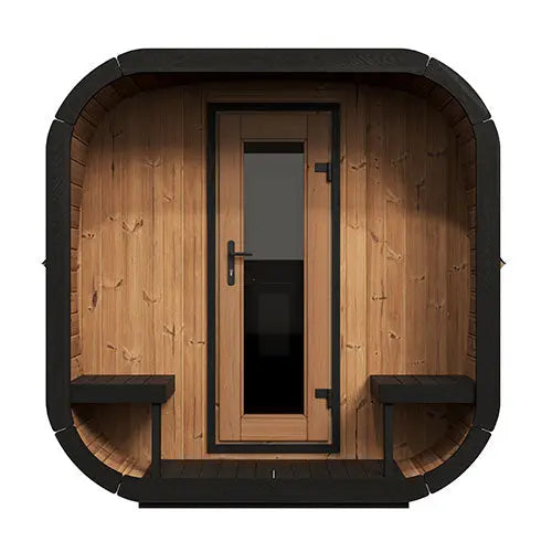 SaunaLife Model CL12GCP (Cube-Series Outdoor Home Sauna Suite Kit, Up to 8 Persons) SaunaLife