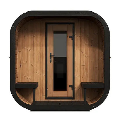 SaunaLife Model CL12GCP (Cube-Series Outdoor Home Sauna Suite Kit, Up to 8 Persons) SaunaLife