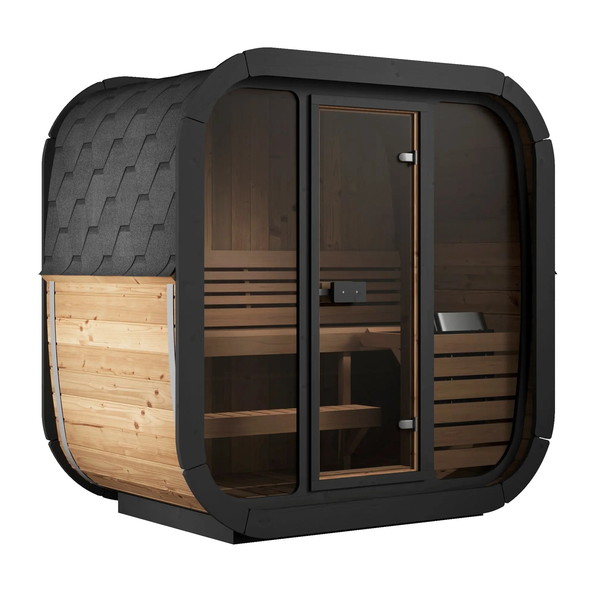 SaunaLife Model CL4G (Cube-Series Outdoor Home Sauna Kit, Up to 3 Persons) SaunaLife