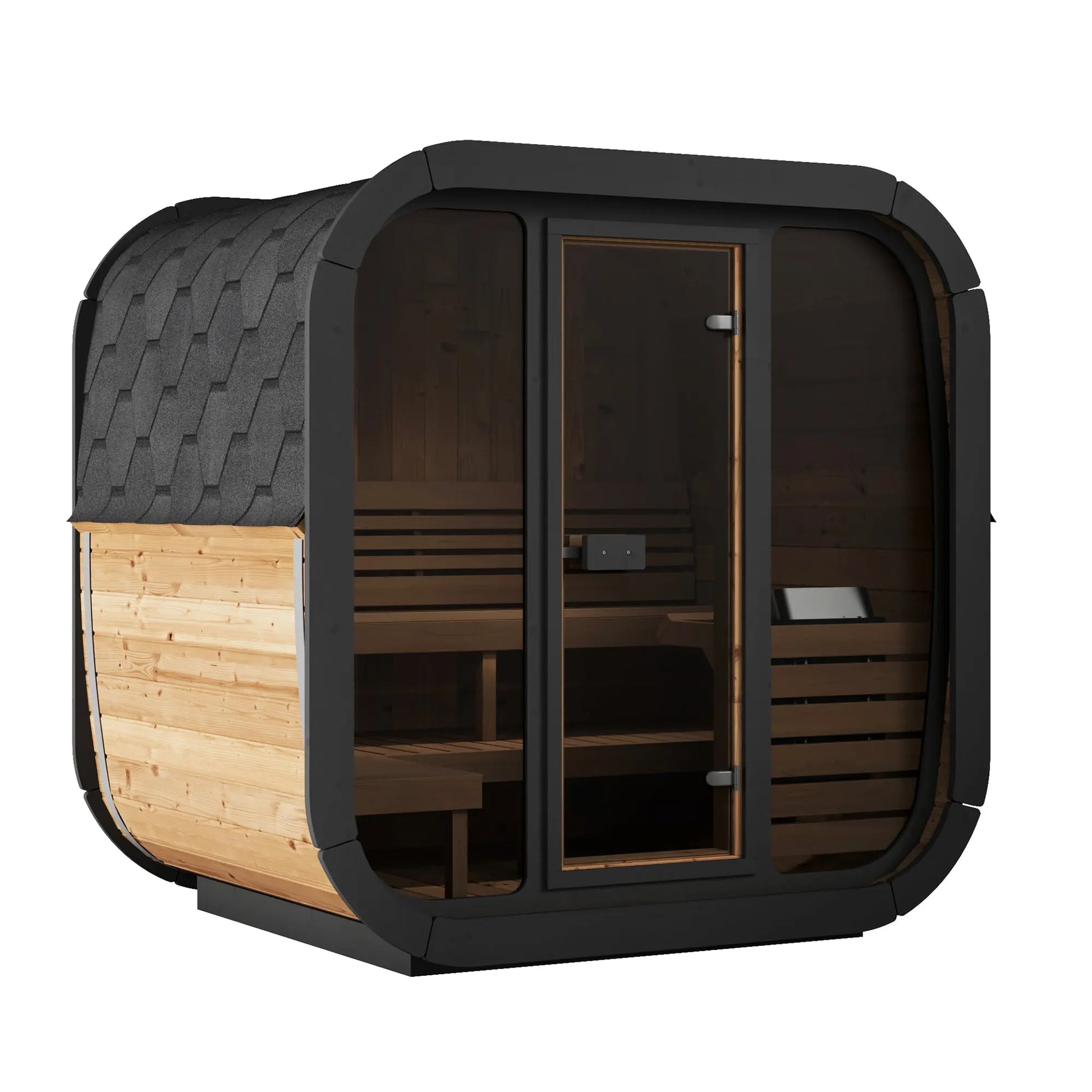 SaunaLife Model CL5G (Cube-Series Outdoor Home Sauna Kit, Up to 4 Persons) SaunaLife