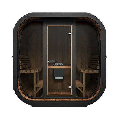 SaunaLife Model CL7G (Cube-Series Outdoor Home Sauna Kit, Up to 6 Persons) SaunaLife