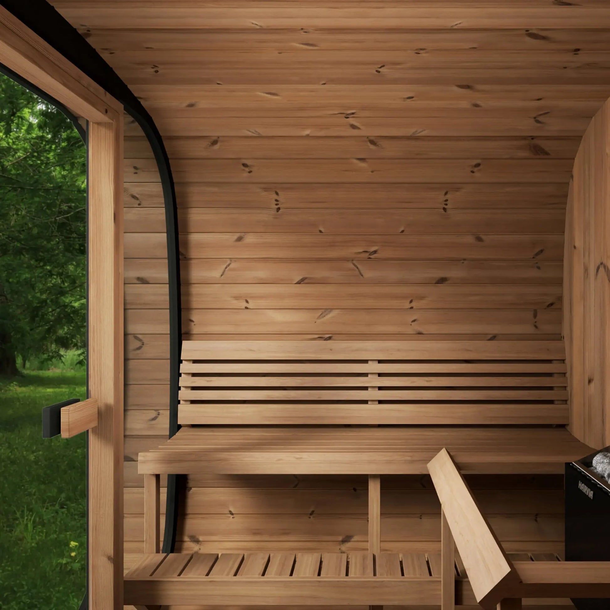 SaunaLife Model CL7G (Cube-Series Outdoor Home Sauna Kit, Up to 6 Persons) SaunaLife