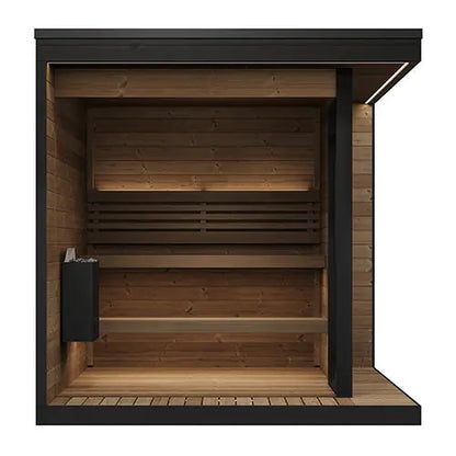 SaunaLife GL6 Outdoor Sauna Kit (Garden Luxury-Series Outdoor DIY Sauna Kit, Thermo-Spruce, up to 6 Persons) SaunaLife