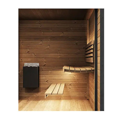 SaunaLife GL6 Outdoor Sauna Kit (Garden Luxury-Series Outdoor DIY Sauna Kit, Thermo-Spruce, up to 6 Persons) SaunaLife