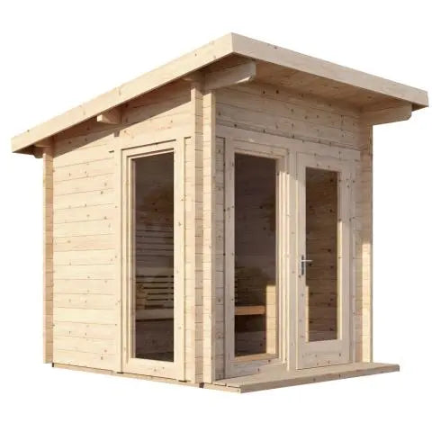 SaunaLife Model G4 Outdoor Home Sauna Kit (Garden-Series Outdoor Home Sauna Kit, Up to 6 Persons) SaunaLife