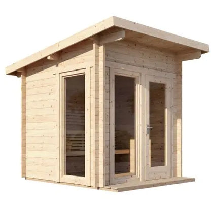 SaunaLife Model G4 Outdoor Home Sauna Kit (Garden-Series Outdoor Home Sauna Kit, Up to 6 Persons) SaunaLife