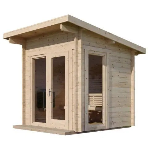 SaunaLife Model G4 Outdoor Home Sauna Kit (Garden-Series Outdoor Home Sauna Kit, Up to 6 Persons) SaunaLife