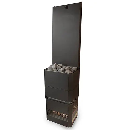 Saunum Air 5 Sauna Heater (Air Series, 4.8kW Sauna Heater w/Climate Equalizer, Black) Saunum