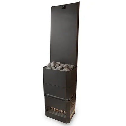 Saunum Air 5 Sauna Heater (Air Series, 4.8kW Sauna Heater w/Climate Equalizer, Black) Saunum
