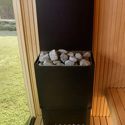 Saunum Air 5 Sauna Heater (Air Series, 4.8kW Sauna Heater w/Climate Equalizer, Black) Saunum