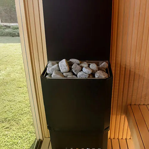 Saunum Air 7 Sauna Heater (Air Series, 6.4kW Sauna Heater w/Climate Equalizer, Black) Saunum