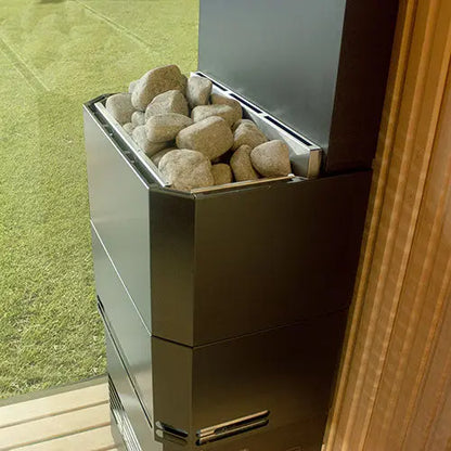 Saunum Air 5 Sauna Heater (Air Series, 4.8kW Sauna Heater w/Climate Equalizer, Black) Saunum