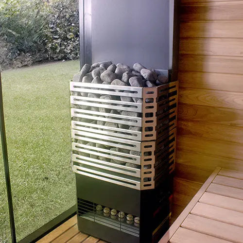 Saunum Air 7 Sauna Heater (Air Series, 6.4kW Sauna Heater w/Climate Equalizer, Stainless Steel) Saunum