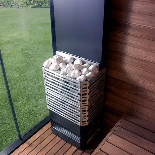 Saunum Air 7 Sauna Heater (Air Series, 6.4kW Sauna Heater w/Climate Equalizer, Stainless Steel) Saunum