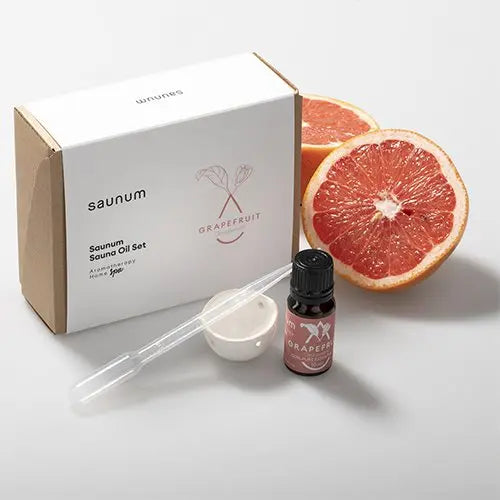 Saunum Aroma Oil Set (Grapefruit Aroma Oil with Reservoir, 10 mL) Saunum