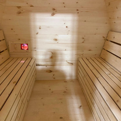 True North White Cedar Outdoor Schooner Sauna