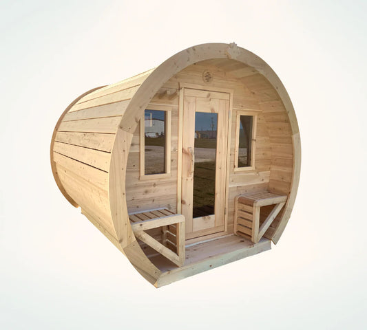True North White Cedar Outdoor Schooner Sauna