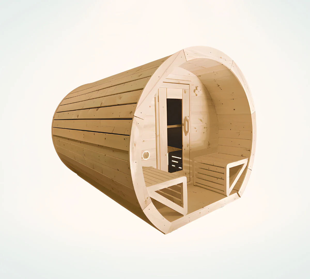 True North White Cedar Outdoor Schooner Sauna