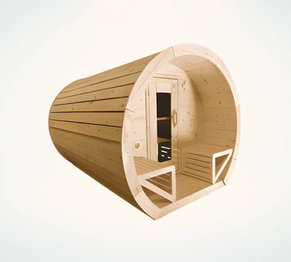 True North White Cedar Outdoor Schooner Sauna