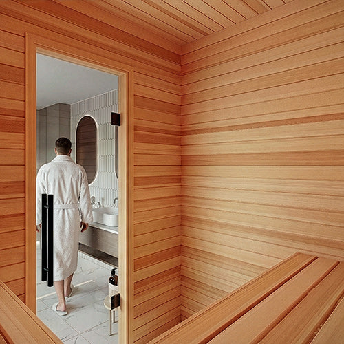 PROSAUNAS Cedar Wall Material 1/2 x 4 in VG Tongue & Groove V2E