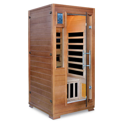 Majestic 1–2 Person Hemlock Infrared Sauna with 5 Carbon Heaters